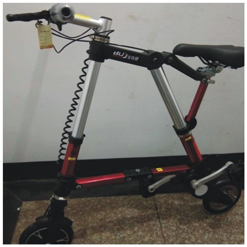 8寸迷你可折叠自行车成人便携超轻电动脚两用代步车
