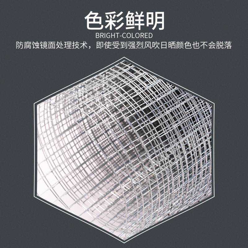 新品镀锌铁丝网围栏铁网拦养鸡鸭养D殖钢丝防护栏电焊网格网片小