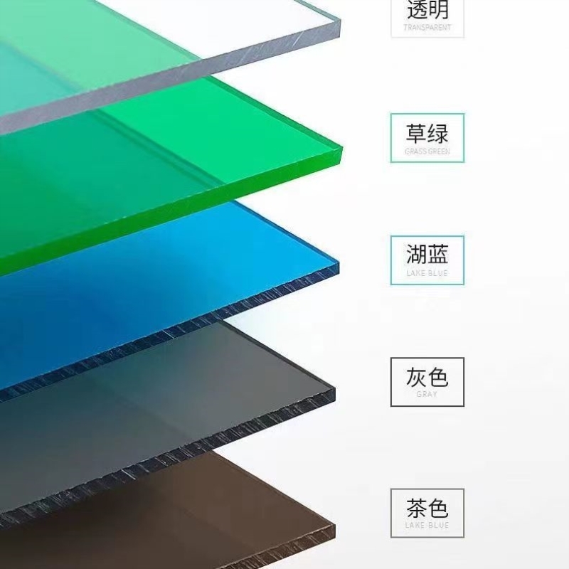 耐力板雨棚天桥i车棚户外实心板全透明采光顶火车站隔断透光性家