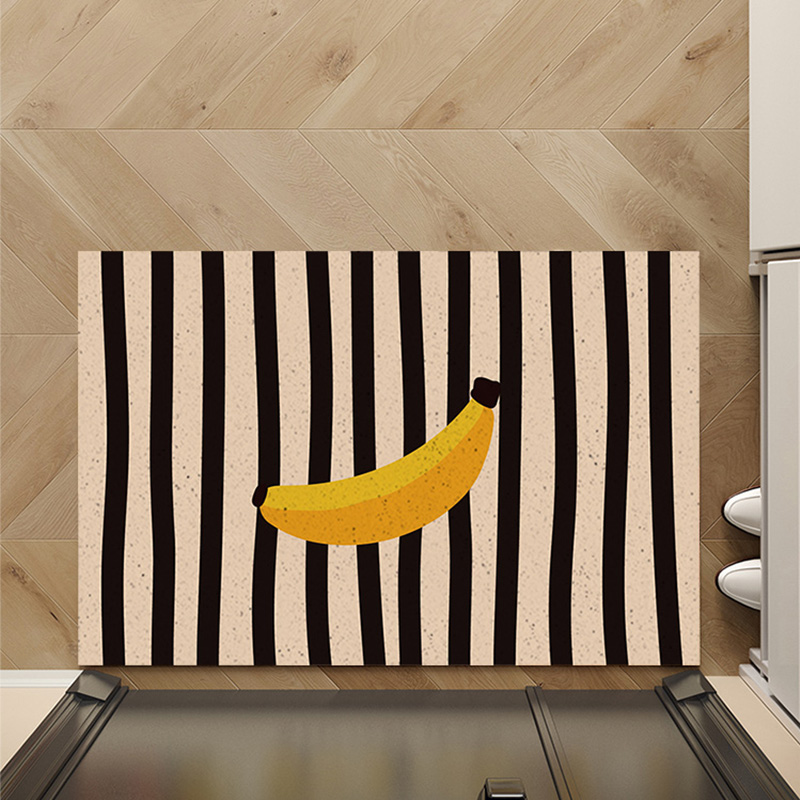 卡通地垫丝圈入户门垫进门脚垫防滑玄关地L毯大门口门外垫子可裁