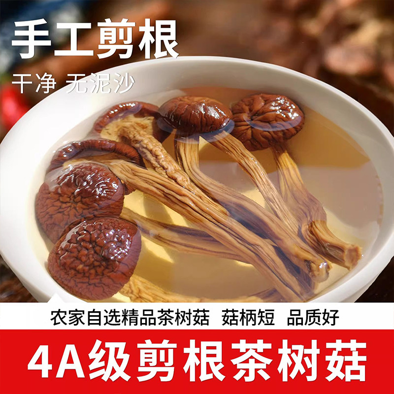 茶树菇福建古田干货剪根特产级农家蘑菇菌菇批发煲汤食材菌菇500g