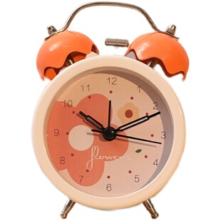 闹钟小型迷你儿童懒虫起床神器强力叫醒男女孩学生宿舍桌面小时钟