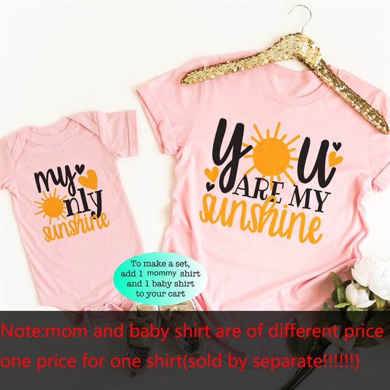 You Are My Sunshine My Only Sunshine Mommy and Me Matching S