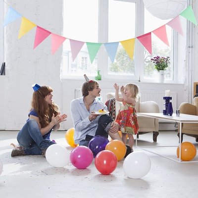 4m Multior Jute Linen Flags Pennant Birthday Bunting Banne