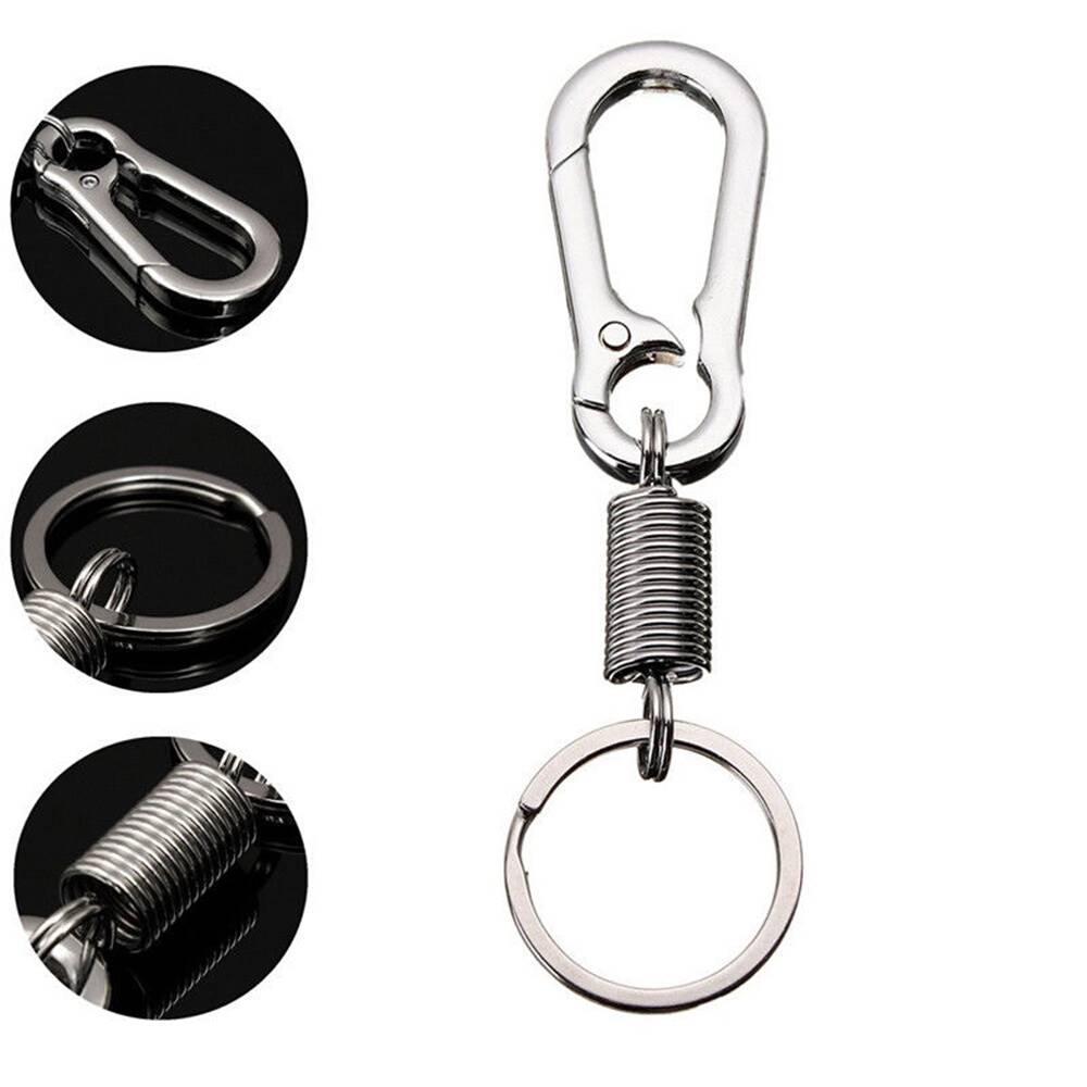 Spring Key Chain Stainless Steel Gourd Buckle Carabiner