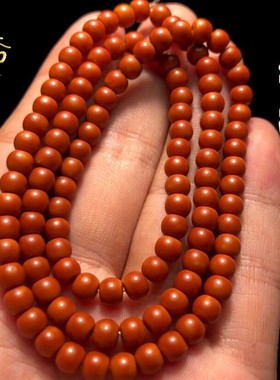 正圆橄榄核核尖老型珠108圆珠项链橄榄核尖珠桶珠脖挂光珠手串