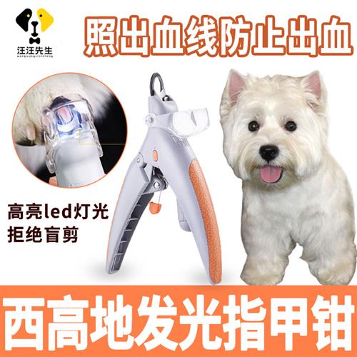 西高地专用小型犬狗狗指甲钳子防出血指甲剪刀照血线宠物用品大全