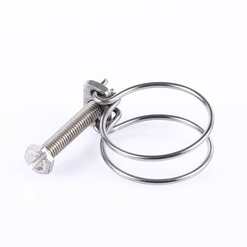 。04不锈钢钢丝箍双钢丝卡箍管夹喉箍管卡子水管煤气管夹固定收紧