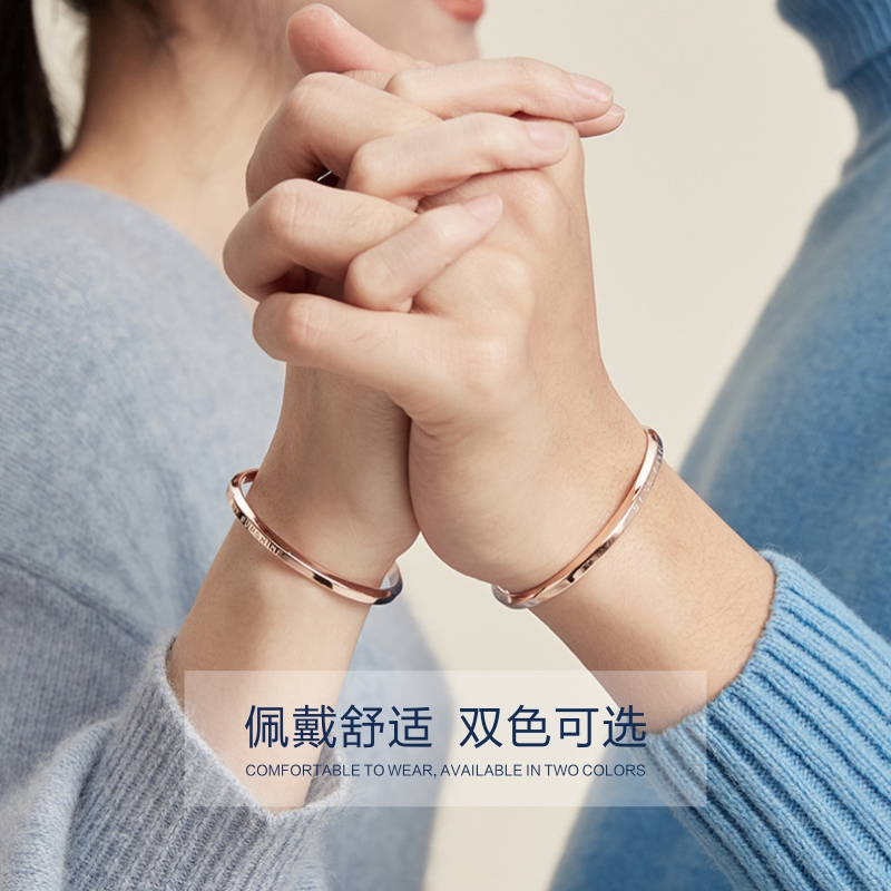 小ck手镯情侣男女款手环一对轻奢小众网红时尚手链ins潮饰品礼物