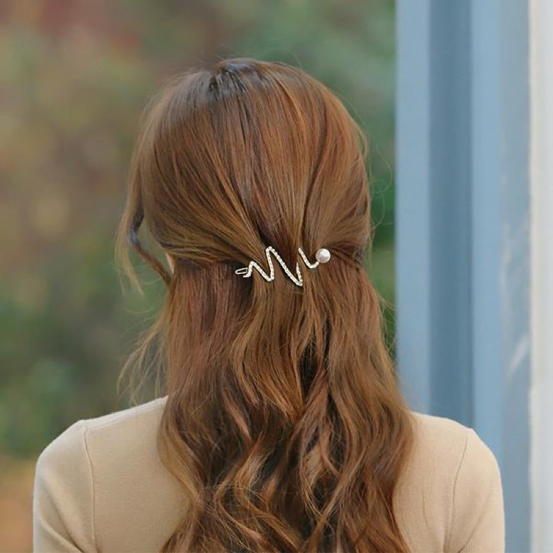 2021 New nd Women Metal Hair Clip Geometric Hairpin Gold Moo
