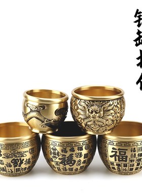 铜缸百福铜缸祥云百福缸福禄寿喜缸元宝缸龙纹铜缸