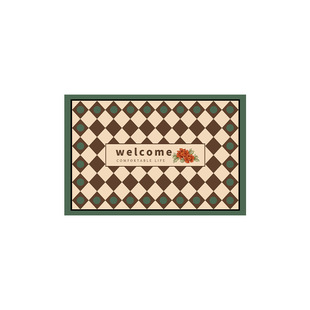 Luxury Nordic lattice floor mat Bathroom bibulous doormat