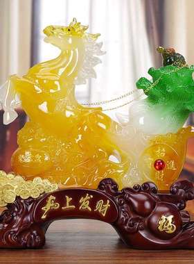 百财如意玉白菜摆件发财玉石如意店里招财聚福客厅高端大气做生意