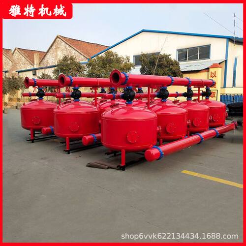 滴灌前置过滤器自动反冲洗砂石过滤器农业灌溉浅层砂多介质过滤器