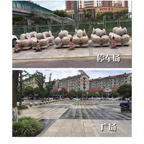 路障石球防撞挡车球天然花岗岩广场马路拦车石墩子小区物业止车球