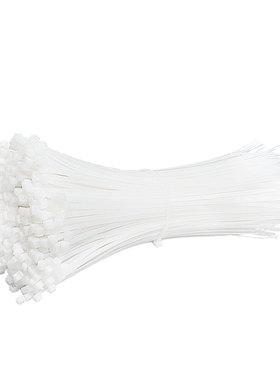 国标尼龙自锁式扎带k卡扣固定大号喷会广告绑10*400 500白色/黑色