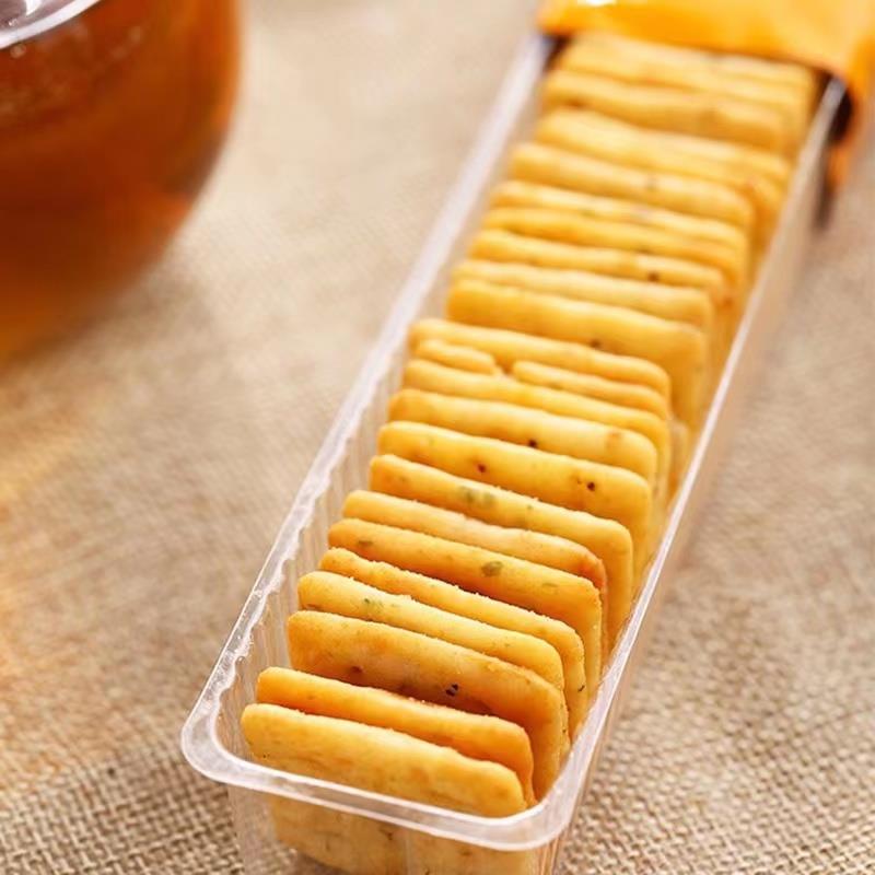 泡吧小脆饼干非油炸薯片膨化食品芥末烧烤味网红休闲零食小吃香酥