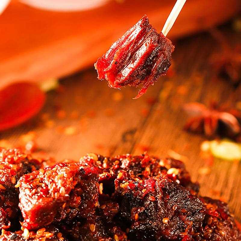 郑新初烤鲜牛肉干网红零食杨天真麻辣香辣五香粒江西特产
