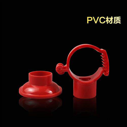 适用PVC给水吊卡工程配件水管配件可调国标抱箍盘式底座给水管卡