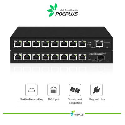 适配8+1  managed 8 port 2.5G  poe switch witch 10g up