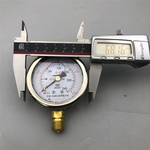 适用YTN-60耐震压力表真空表抗震防震油压液压表0-0.6 1 1.6M