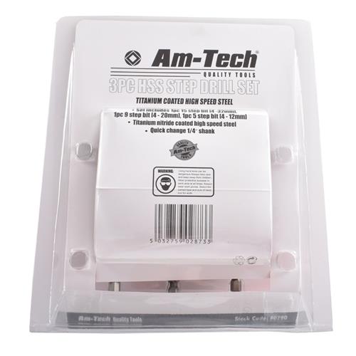 适用三件套宝塔钻头手电钻扩孔工具套装开孔器定制泡壳多功能阶梯