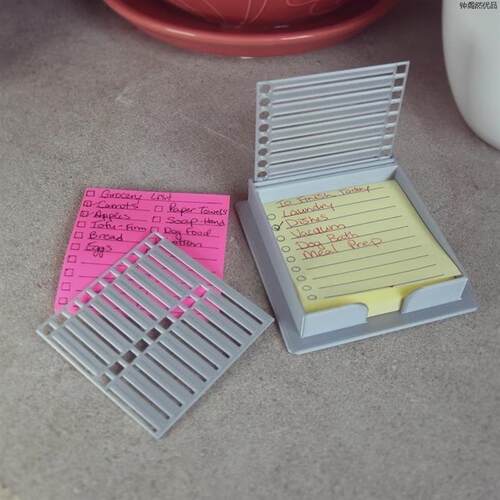 适配跨境亚马逊新品 Post-It Note Template 双插便利贴模板收纳