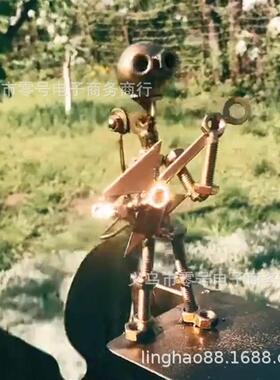 适配Handmade Metal Drummer Windmill  手工金属吉他手风车