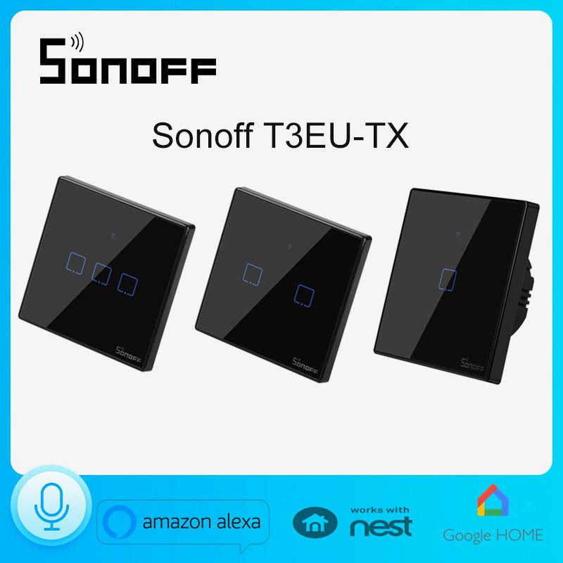适配SONOFF T3EU123C-TX远程控制wifi智能墙壁开关86型欧规面板