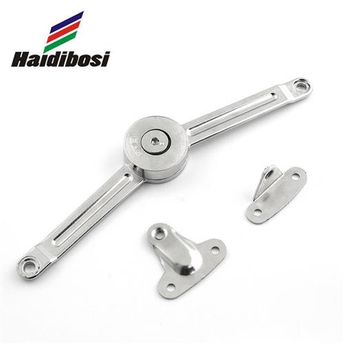 镀镍色随意停橱柜锌合金拉杆上翻门橱柜支撑气杆橱柜五金配件