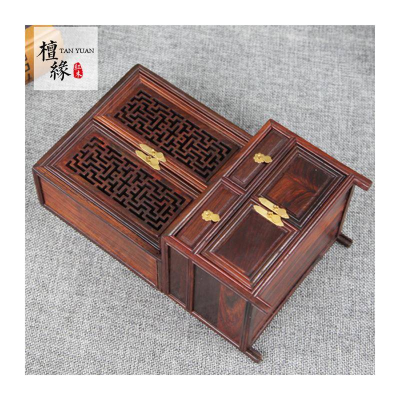 红木质工艺品摆饰微型家俱高低柜明清微缩小家俱仿古模型柜子橱