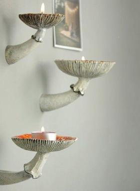 Resin uMshrioom-Hangng ShlUKFf Walel Floating Shelf