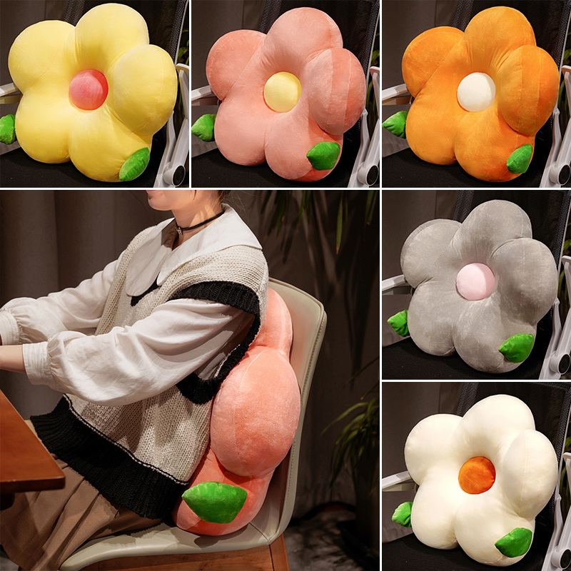 花朵抱枕床头软包大靠背沙发宿舍床上靠垫床靠枕头护腰靠枕榻榻米