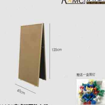 极速新品睿轩慕城立式软木板展示通告板图钉照片墙留言