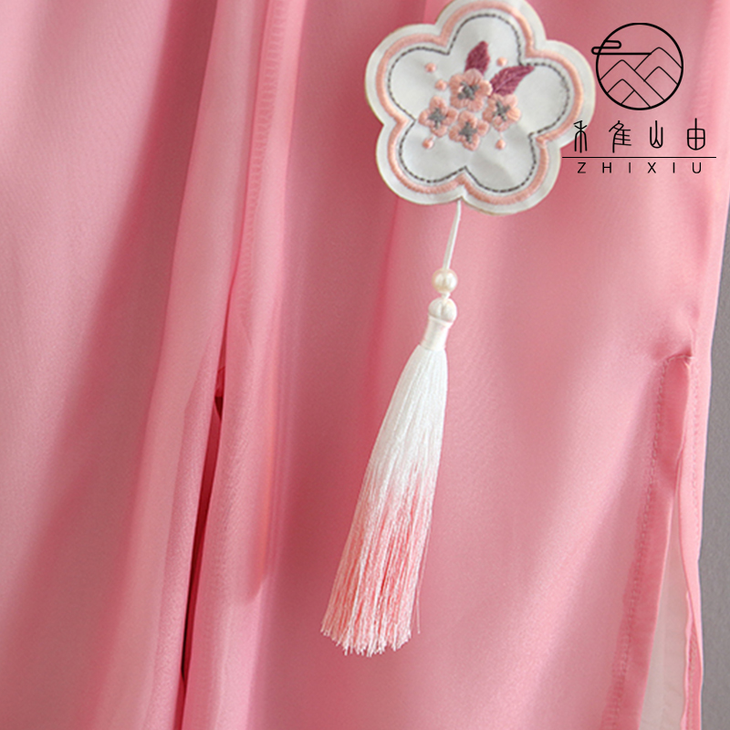 女童汉服夏季小女孩中国风儿童唐装超仙国学古筝舞蹈民族演出古装