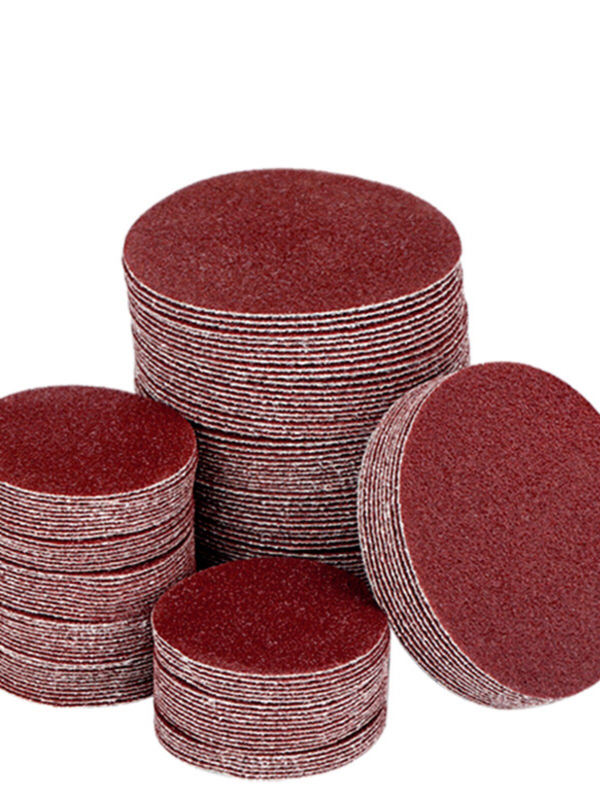 植绒砂纸片2寸50mm气动打磨机干磨沙纸圆盘木工3寸75mm圆形砂皮纸