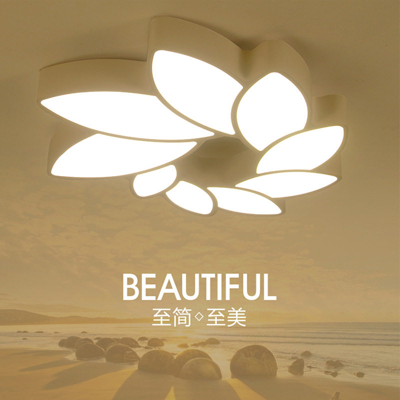 灯具 卧室吸顶灯简约现代婚房个性创意 卧室灯温馨浪漫儿童铁艺灯