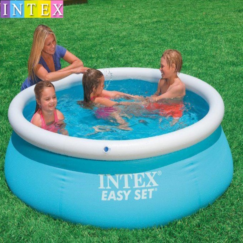 INTEX 28101碟形水池游泳池 充气圆形家庭儿童戏水泳池