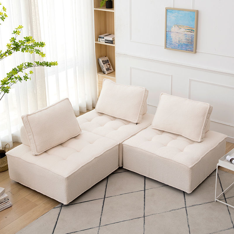 懒人布艺意式单人沙发组合