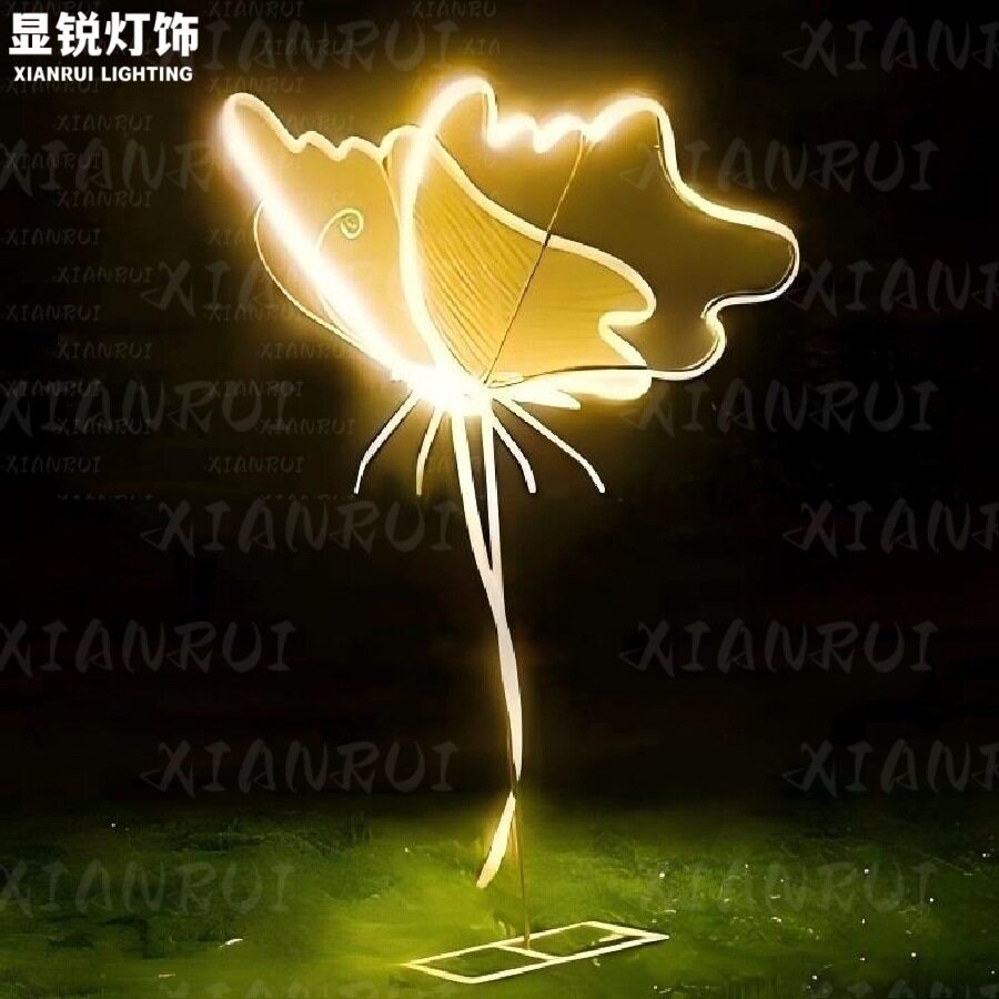 LED动态蝴蝶草坪地插景观灯