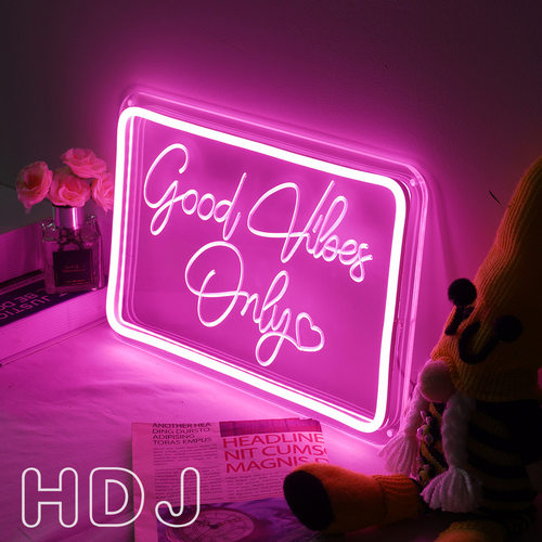 Goodvibesonly霓虹发光字灯