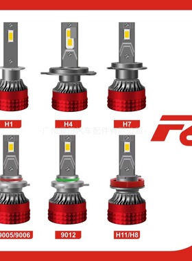 跨境热销H1 H4 H7 H11 9005 9006 9012 汽车led大灯F6车灯超亮LED