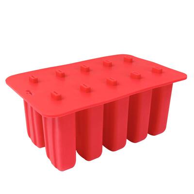 冰淇淋食品级硅胶12连雪糕模冰棒模具10连雪糕模具冰棍制冰模具