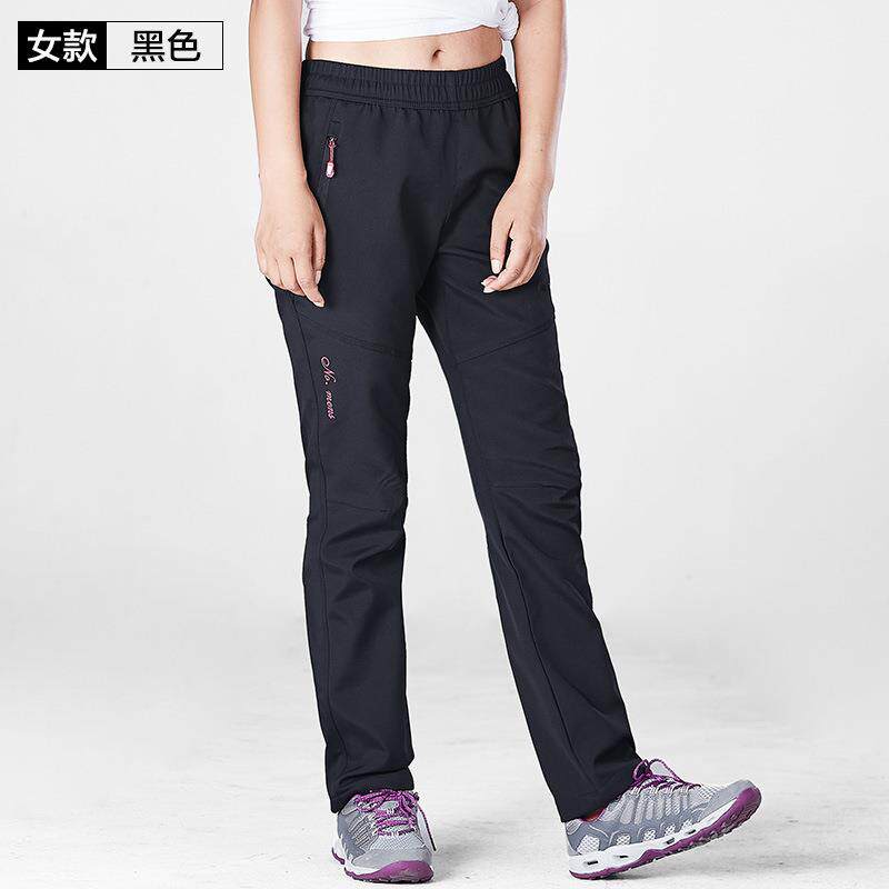 秋冬季户外防水冲锋裤情侣款加绒加厚防水防风裤大码保暖男登山裤