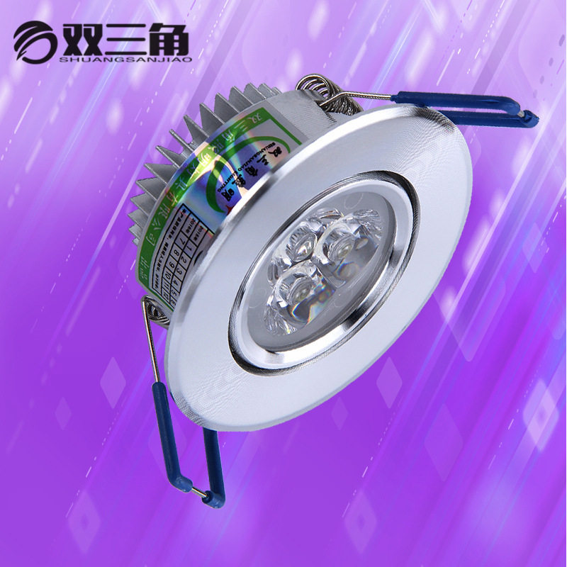 开孔55MM小3wLED天花灯批发 客厅家用嵌入式小射灯桶孔灯筒灯厂家