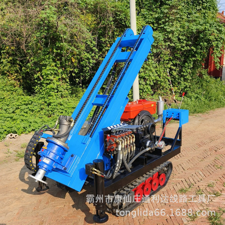 5.5千瓦液压打桩机快速垂直成孔