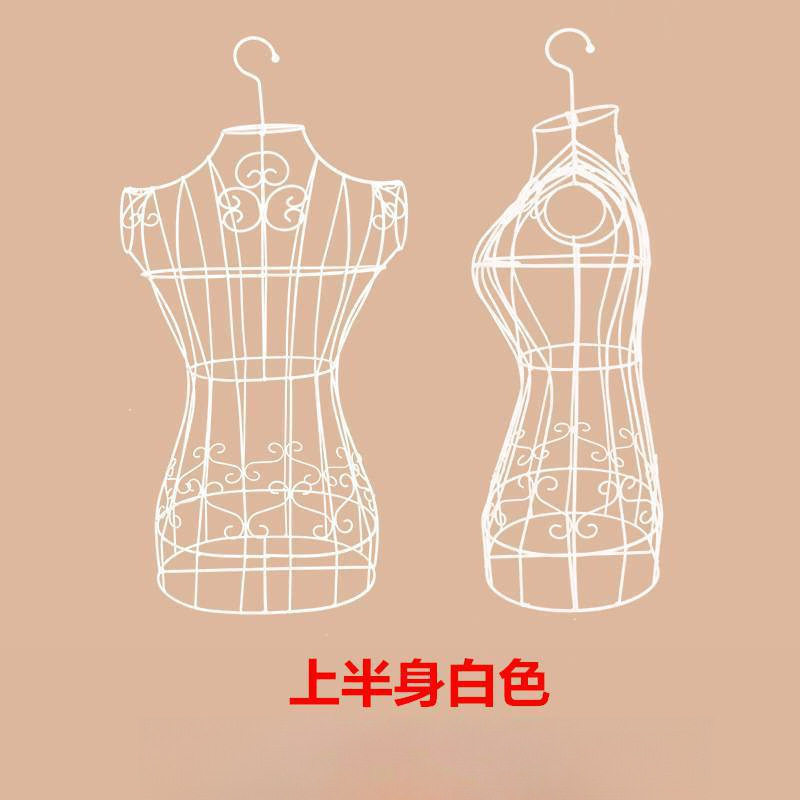 摆摊铁艺人形模特架女镂空韩式悬挂半身欧式人台穿衣道具衣服