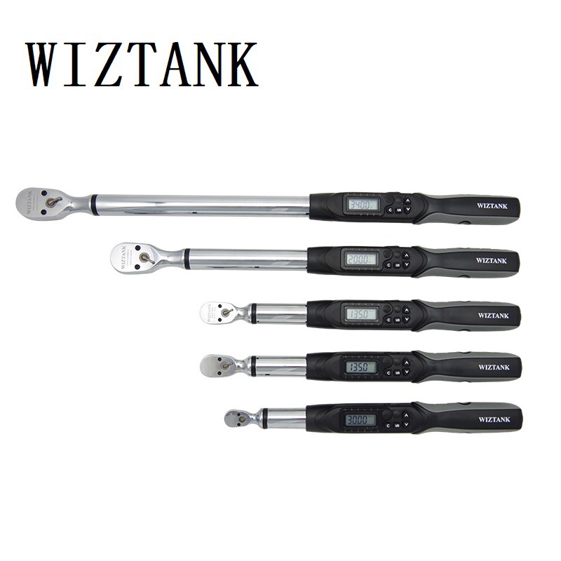 台湾原装WIZTANK数显角度扭力扳手AWE4-340BN/AN棘轮套筒扭矩扳手