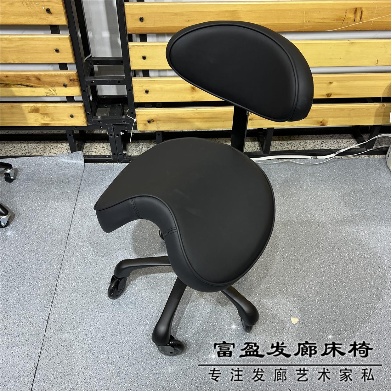 美容凳理发店美发大工凳滑轮凳旋转升降大工椅子纹身师傅椅马鞍椅