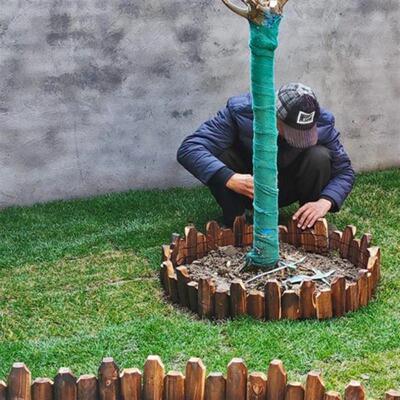 户外草坪护栏庭院小菜园围栏园林花坛绿化草石隔离带小花园木挡土